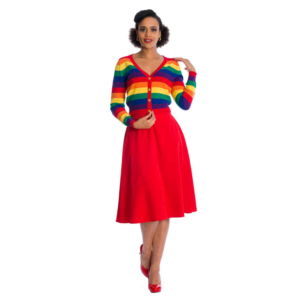 Banned - LOVE WINS Strickjacke - Regenbogen